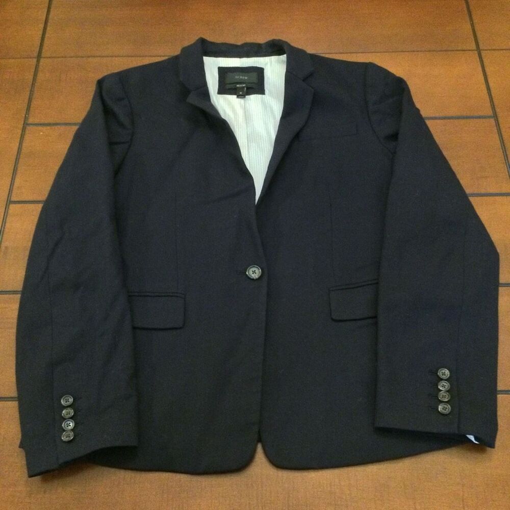 J. Crew Regent blazer navy size 16 wool